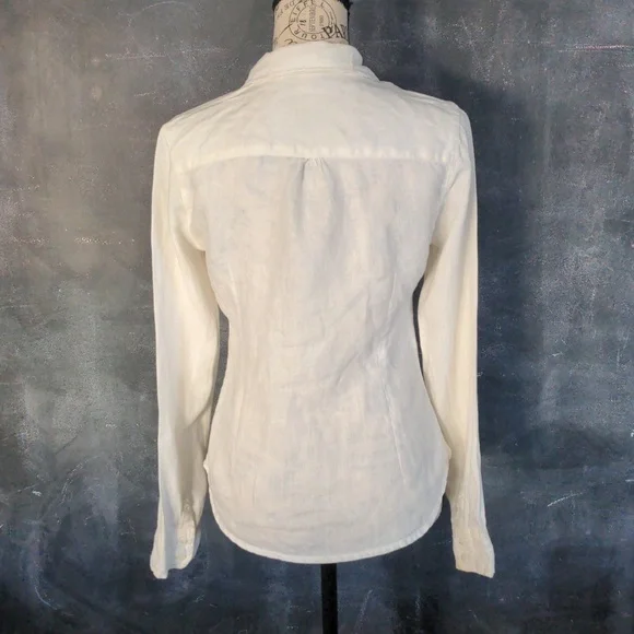 Victorian Style Linen Blouse - Picture 4 of 5